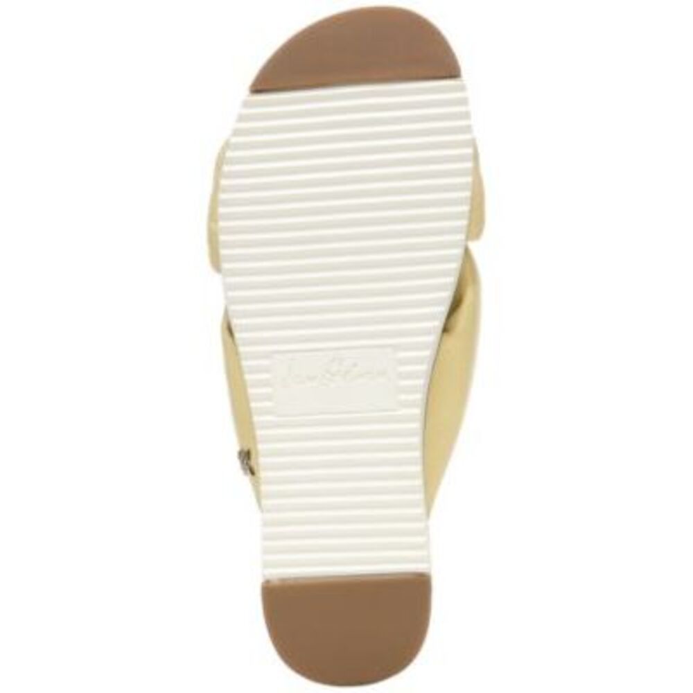 NWT SAM EDELMAN Womens Yellow 1/2 Platform Agatha Wedge Slide Sandals 10 M - Picture 4 of 5